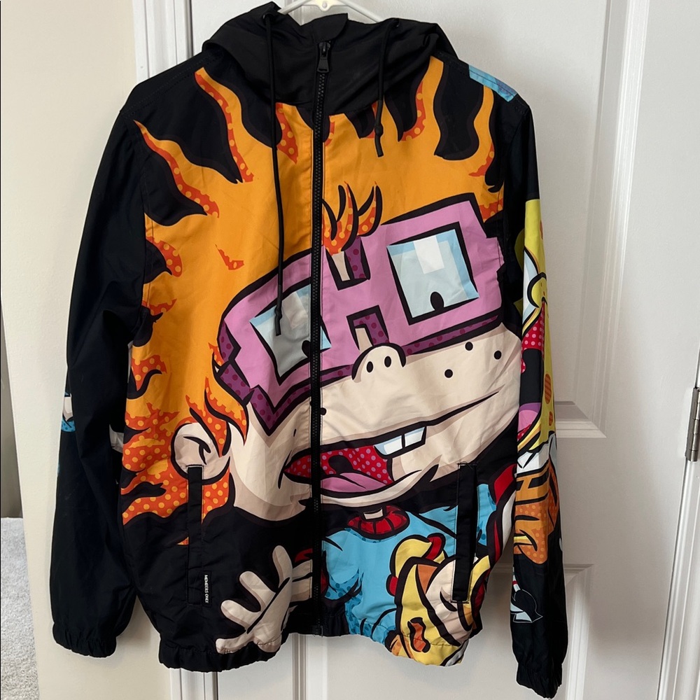 Members Only Nickelodeon Graphic Lightweight Windbreaker Jacket
